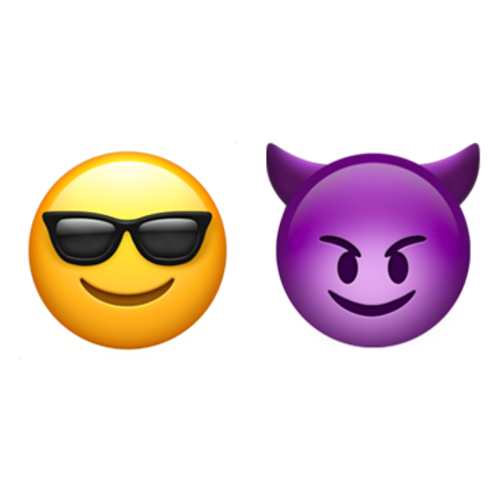 😎😈 Emoji Domain iOS rendering